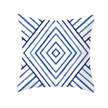 DecorBites™ Geometric Heart Round Cushion Cover for Home Decor