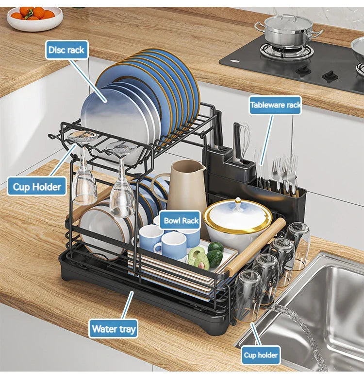 Metal Utensil Drainer Rack