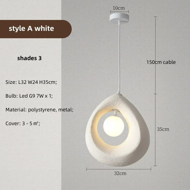 Chrome Nordic Pendant Light Gray Shade Dining