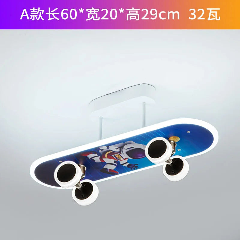 LED Skateboard Ceiling Light