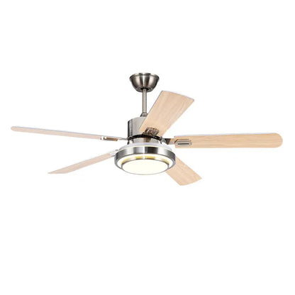 DecorBites™ 52" Stainless Steel Blade Ceiling Fan with LED Light and Remote Control