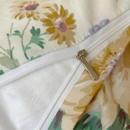 DecorBites™ Korean Princess Flowers Bedding Set - Duvet Cover, Bed Skirt, Pillowcases