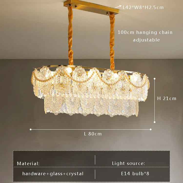 Gold Vintage Ceiling Chandelier