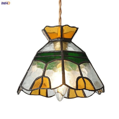 DecorBites™ Glass Brass Pendant Lamp Adjustable Wire LED Dining Room Kitchen Bar Balcony Decor