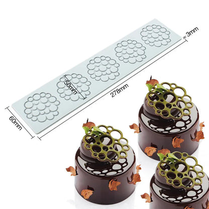 DecorBites™ Heart Leaf Shaped Silicone Mold for Dessert Decoration and Molecular Gastronomy