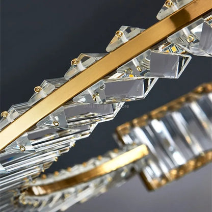 DecorBites™ Crystal LED Pendant Chandelier for Home Decor & Hospitality