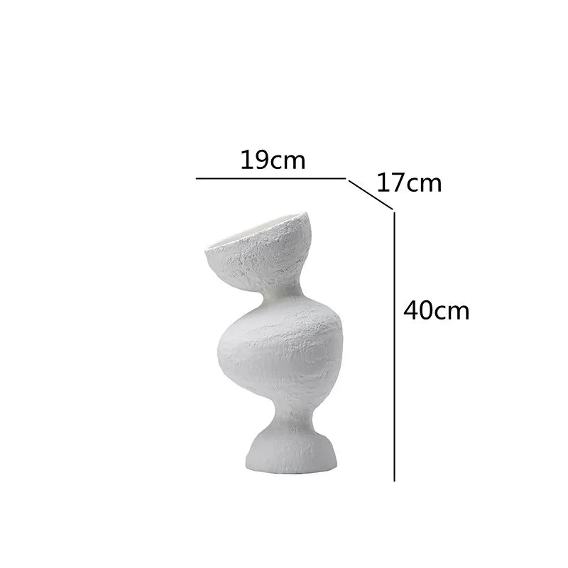 DecorBites™ Geometric Abstract Ceramic Vase Skew Furnishing Articles Room Decoration Accessories