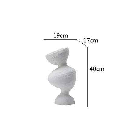 DecorBites™ Geometric Abstract Ceramic Vase Skew Furnishing Articles Room Decoration Accessories