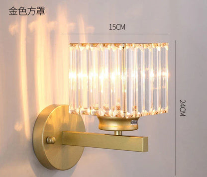 DecorBites™ Crystal LED Wall Lamp for Home Decor - Modern Sconce Light Fixture for Living Room & Bedroom