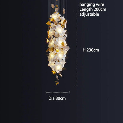 DecorBites™ Crystal Flower Luxury Chandelier for Home Decor