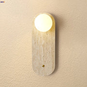 Travertine Glass Wall Light