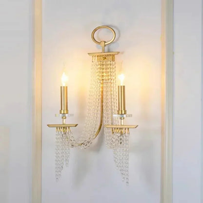 DecorBites™ Crystal Candle Chandelier: Elegant Hanging Lamp for Villa, Dining Room, Bedroom, Living Room