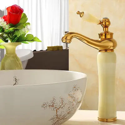 Gold Jade Brass Faucet
