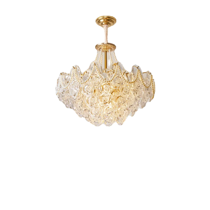 DecorBites™ French Chandelier Pearl Glass Rose 2024 Master Bedroom Lighting