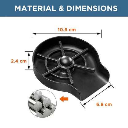 DecorBites™ Glass Rinser: Automatic Cup Washer for Home Bar Coffee Pitcher - Kitchen Tool