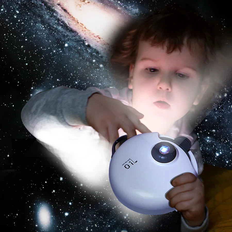 DecorBites™ Galaxy Starry Night Light Projector for Bedroom Decor & Kids Gift