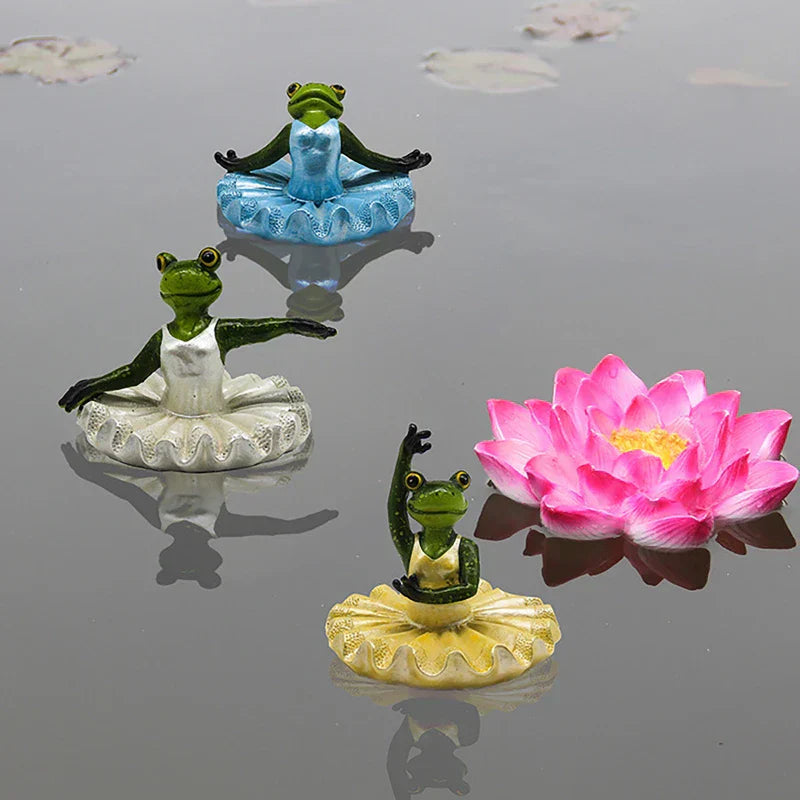 DecorBites™ Garden Water Floating Animal Statue Crafts for Outdoor Decor and Pond Decoration