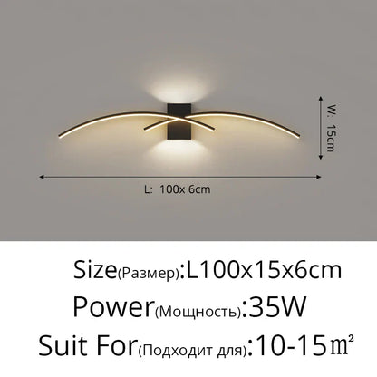 DecorBites™ LED Wall Lamp: Modern Long Strip Design for Aisle, Bedroom, Closets - Indoor Sconces Lighting