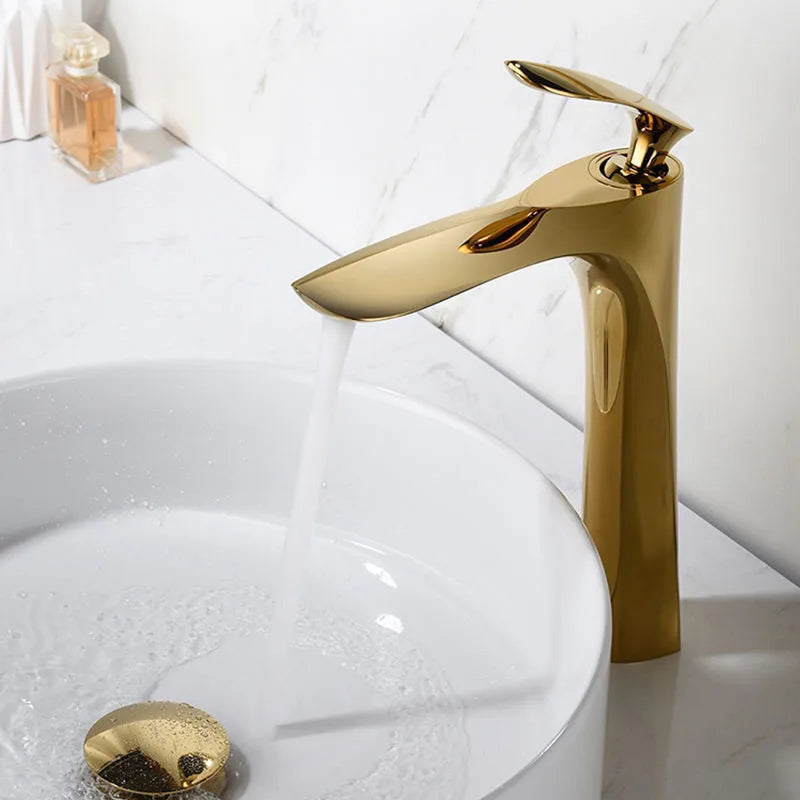 Gold Deck Mounted Faucet