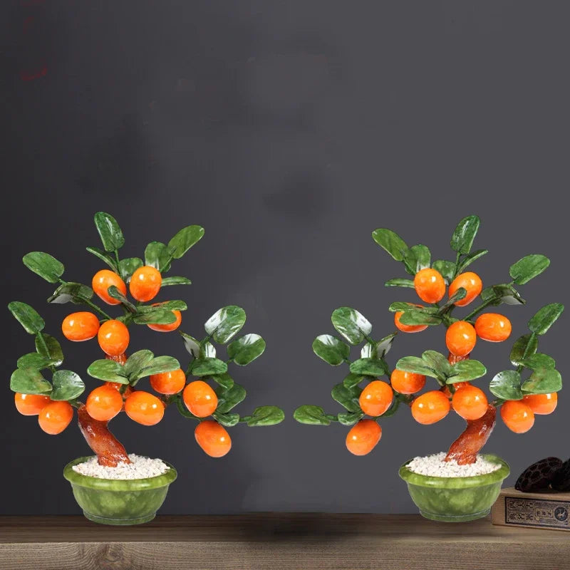 Ceramic Jade Kumquat Bonsai