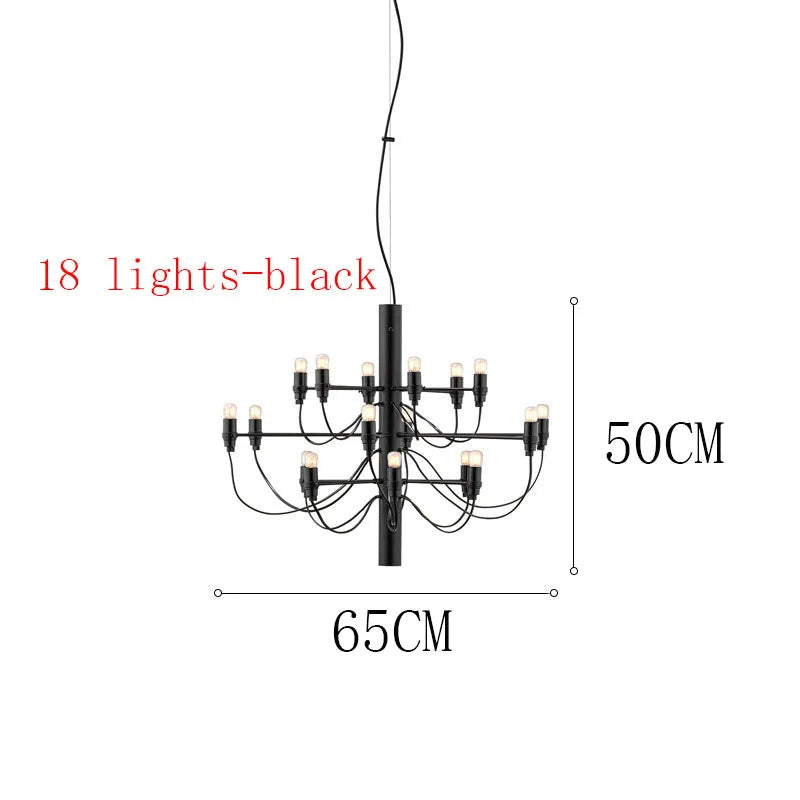 Italian LED Candle Chandelier
