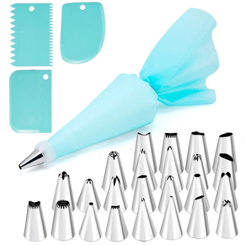 DecorBites™ 29-Piece Cream Puff Nozzles Set Cake Decorating Tools