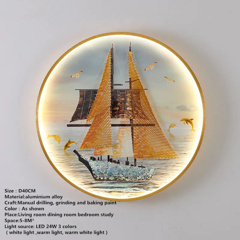 LED Fishes Wall Sconce
