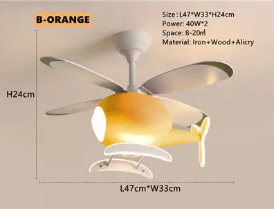 Nordic Helicopter Ceiling Fan