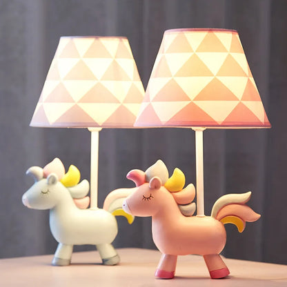 DecorBites™ LED Unicorn Table Lamp for Children's Room, Nordic Design Stand Light Lamparas
