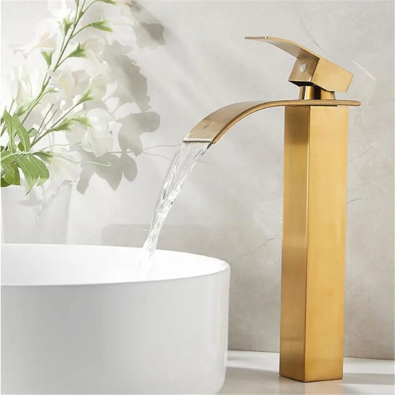Rose Gold Waterfall Faucet