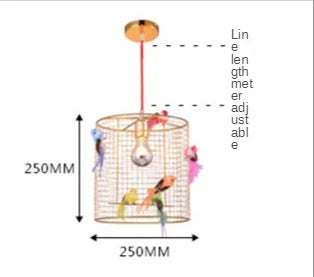 Gold Cage Pendant Light