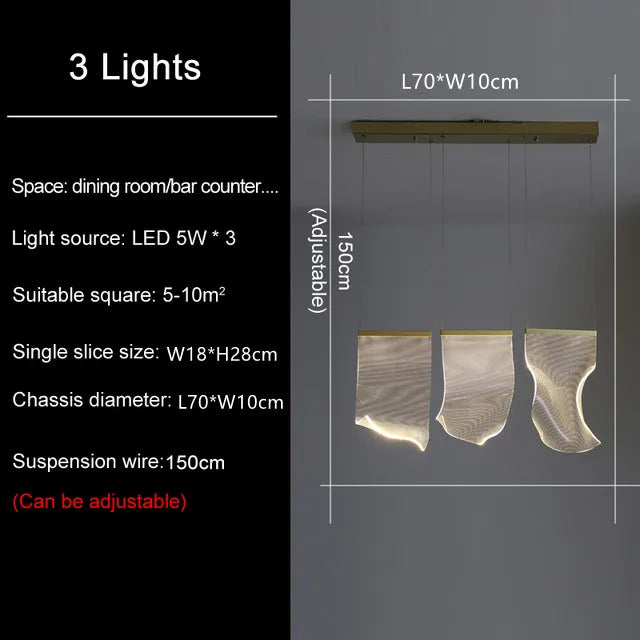 LED Stairs Pendant Lamp