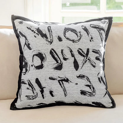 DecorBites™ Geometric Jacquard Cushion Cover 45*45 Modern Design Sense Pillowcase