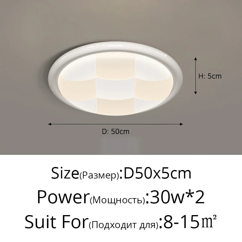 DecorBites™ Cream Style LED Ceiling Lights - Modern, Simple, Atmospheric Lighting for Home