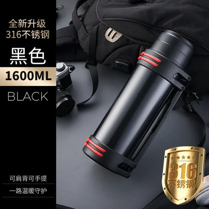 DecorBites™ Insulated Stainless Steel Water Bottle Large Capacity Flask Outdoor Travel Cup