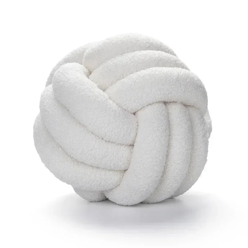 Lamb Fleece Knotted Pillow