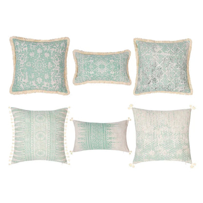 DecorBites™ Cotton Crochet Tassel Cushion Cover for Sofa Lumbar Backrest Home Decor