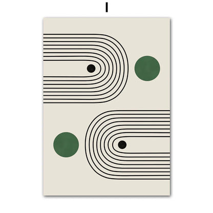 Abstract Canvas Wall Art Green