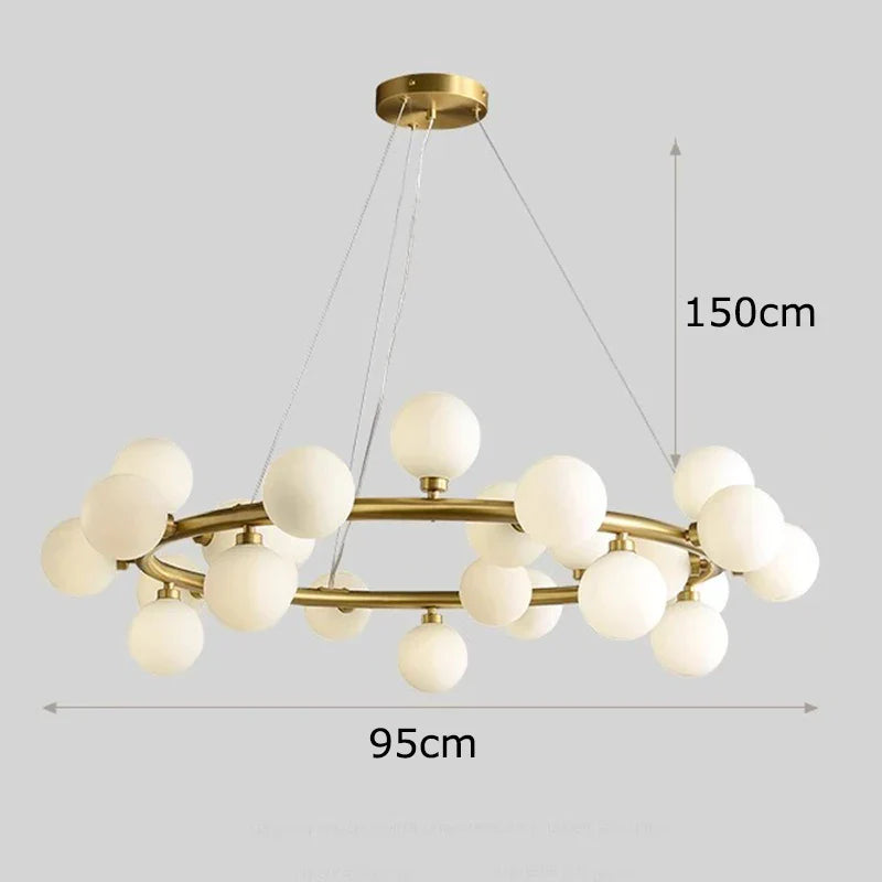 Copper Vintage LED Chandelier