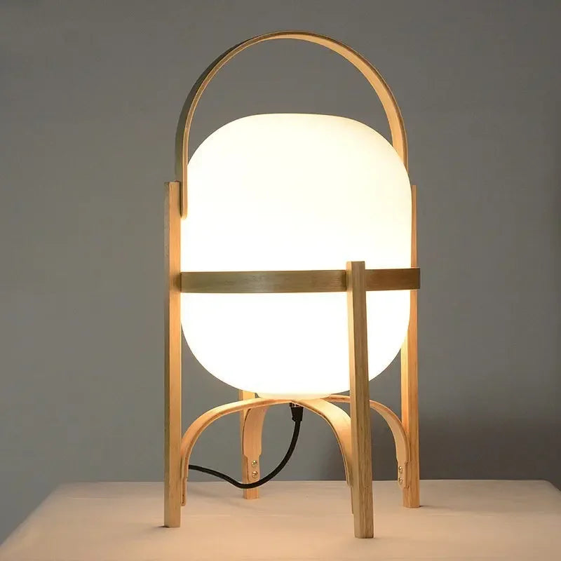 DecorBites™ Bamboo LED Desk Lamp: Modern, Simple, and Stylish Table Light for Home Decor
