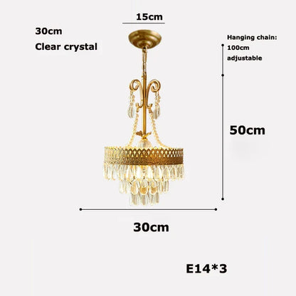 DecorBites™ Crystal Water Drop Chandelier for Kitchen Dining Room
