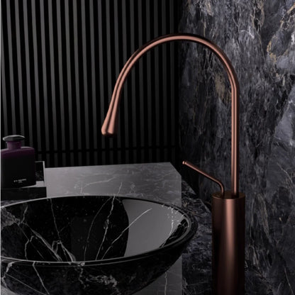 Brushed Gold Bathroom Faucet Brass
