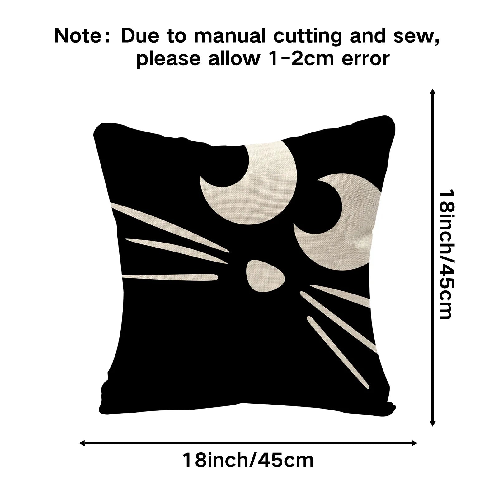 Linen Trick Treat Cushion Cover
