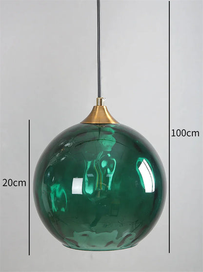 DecorBites™ Glass Ball Pendant LED Chandelier for Bedroom Dining Room Kitchen