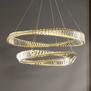 Crystal Gold Pendant Chandelier