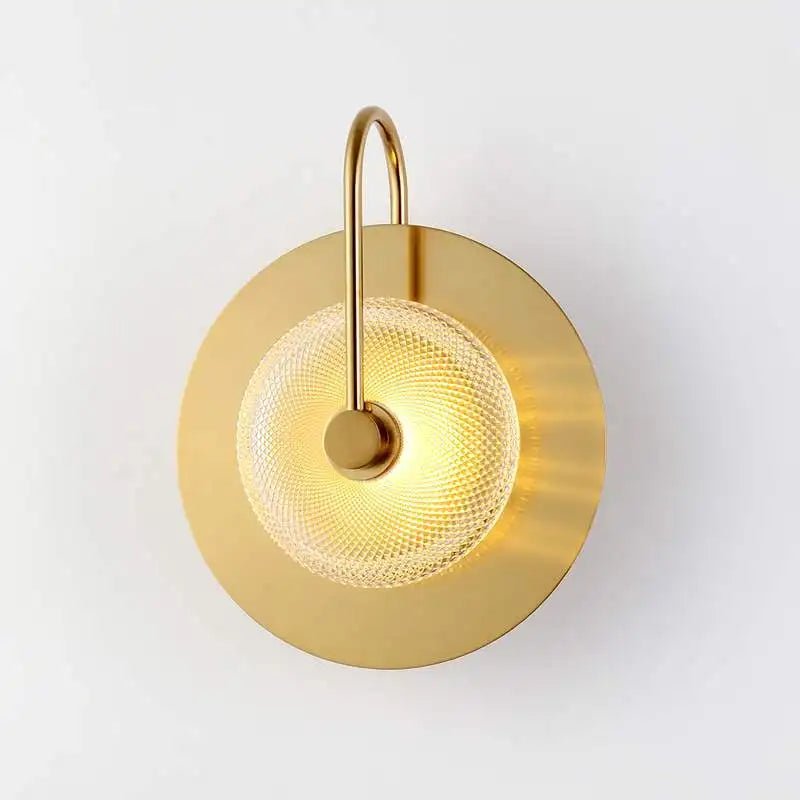 DecorBites™ Glass Led Metal Wall Art Lamp for Modern Living Room Decor