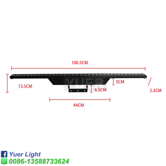 DecorBites™ LED Beam Wash Wall Light RGB DJ Disco Stage Strobe Effect