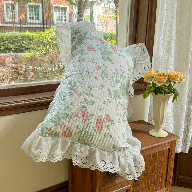 Cotton Ruffles Bed Skirt Set