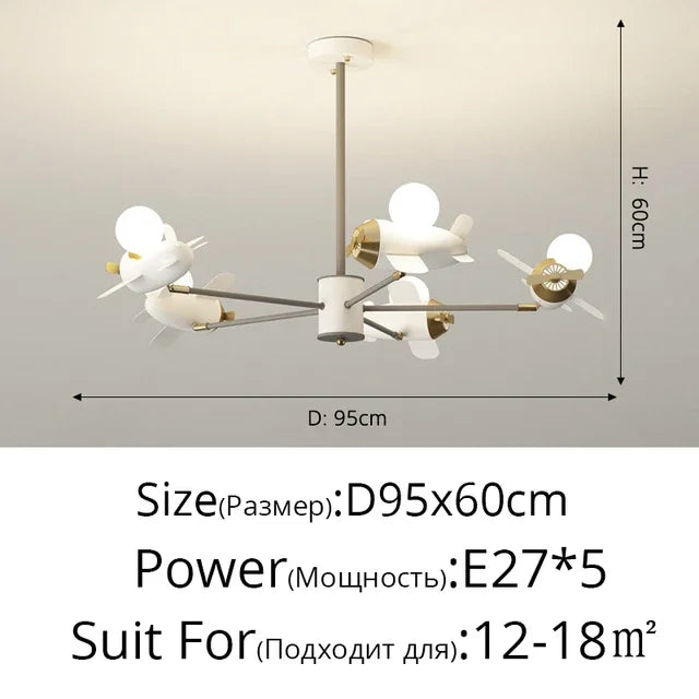 Kids' Helicopter Ceiling Light