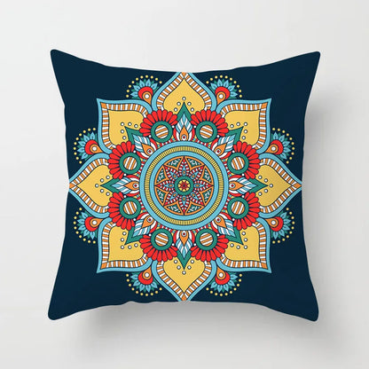 DecorBites™ Geometric Square Pillowcase Ethnic Retro Sofa Pillow Cover 45x45cm Home Decor